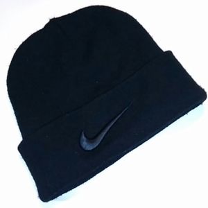 Black Nike Hat with Black Logo